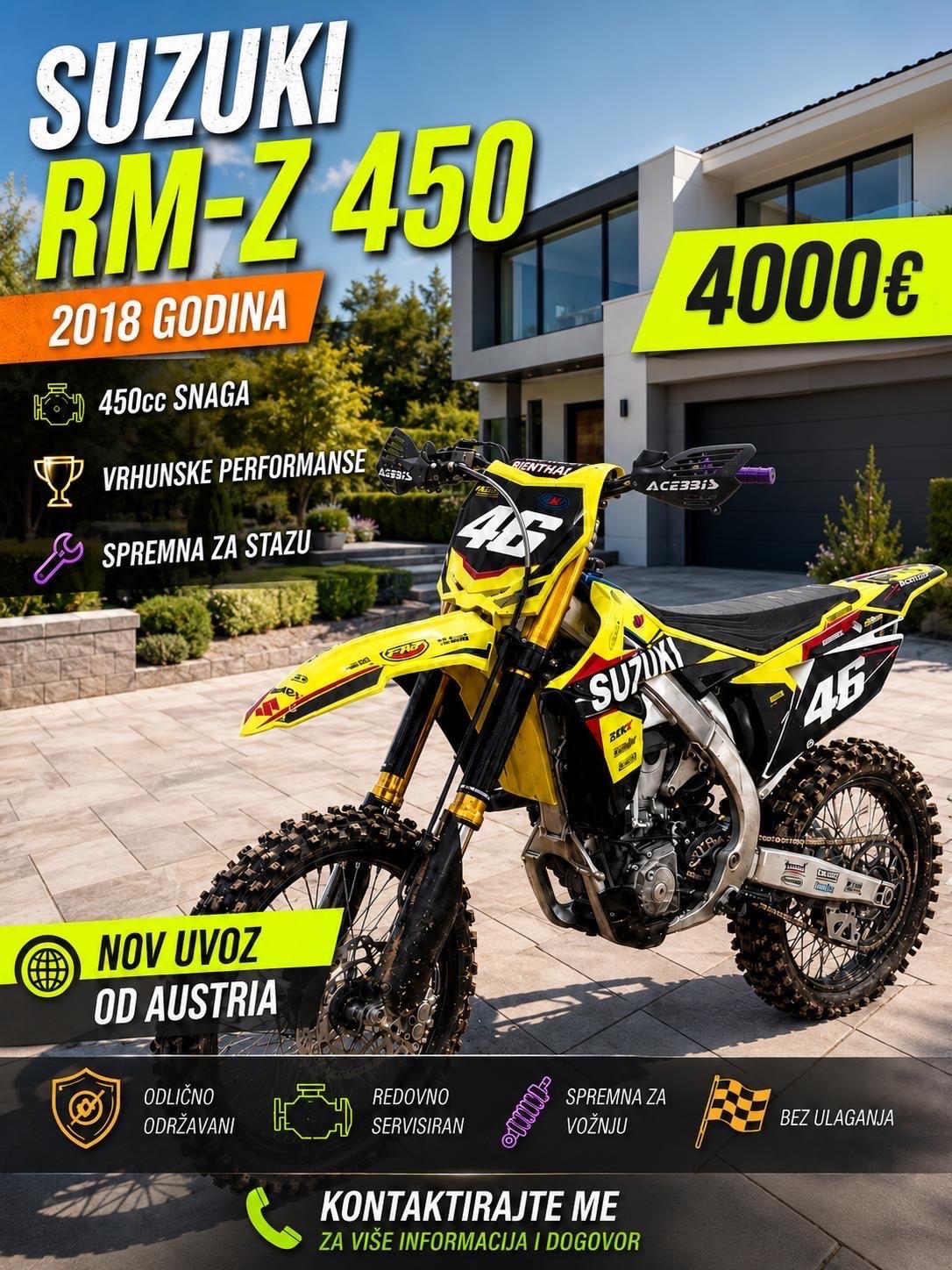 SUZUKI RM-Z 450 Motocross 2018 God